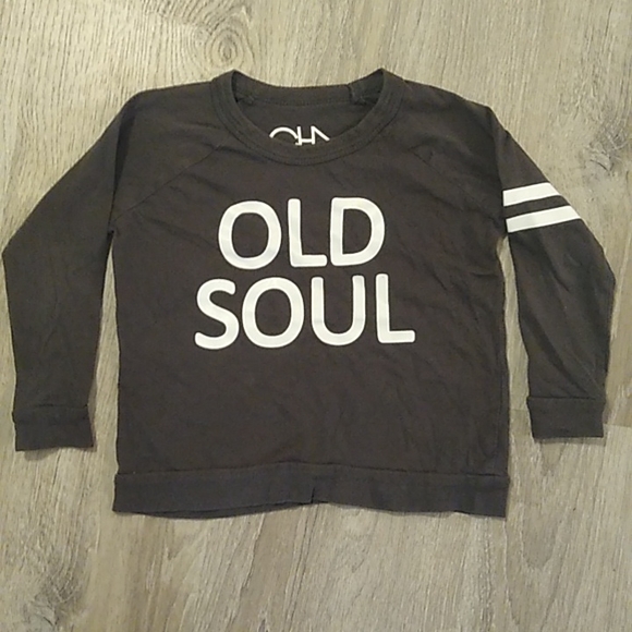 Chasor size 4 boys long sleeved graphic tee shirt fall winter stripes old soul - Picture 8 of 8